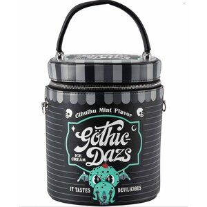 Killstar ✦ Gothic Dazs Bucket Bag ✦ Cthulhu Mint Ice Cream Novelty Vegan PU NWT